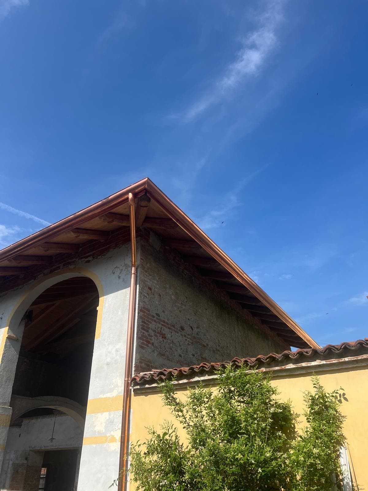 Lattoneria e nuova copertura in legno